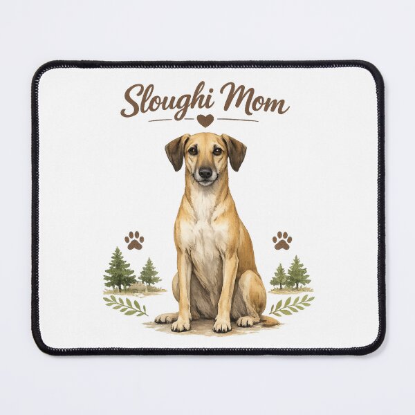 Item preview, Sloughi Mom Cute Sloughi Dog Lover Vintage Watercolor Design designed and sold by FurAndFlaireg.