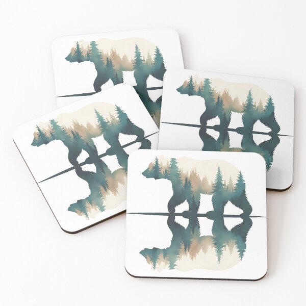 Item preview, Nature reflections bear in a forest classic t-shirt designed and sold by Knowvhere.