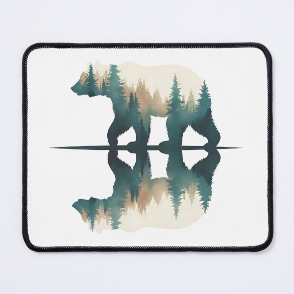 Item preview, Nature reflections bear in a forest classic t-shirt designed and sold by Knowvhere.