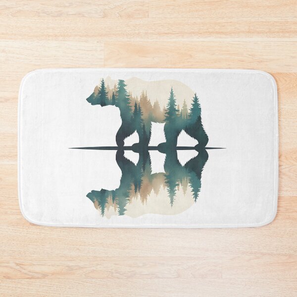Item preview, Nature reflections bear in a forest classic t-shirt designed and sold by Knowvhere.