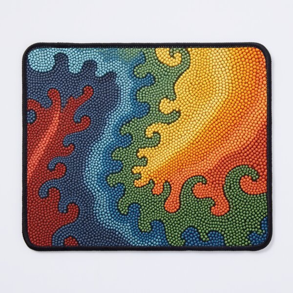 Item preview, Aboriginal Inspired Dot Art - The Serenity Of Lava And Water Streams designed and sold by GrinGalore.