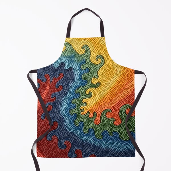 Item preview, Aboriginal Inspired Dot Art - The Serenity Of Lava And Water Streams designed and sold by GrinGalore.