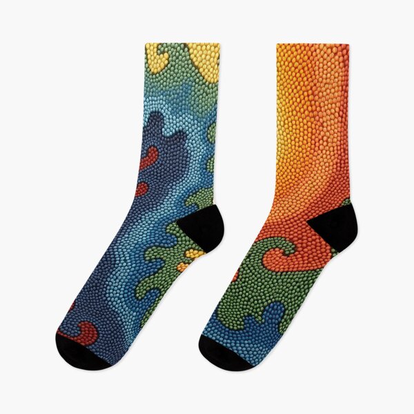 Item preview, Aboriginal Inspired Dot Art - The Serenity Of Lava And Water Streams designed and sold by GrinGalore.