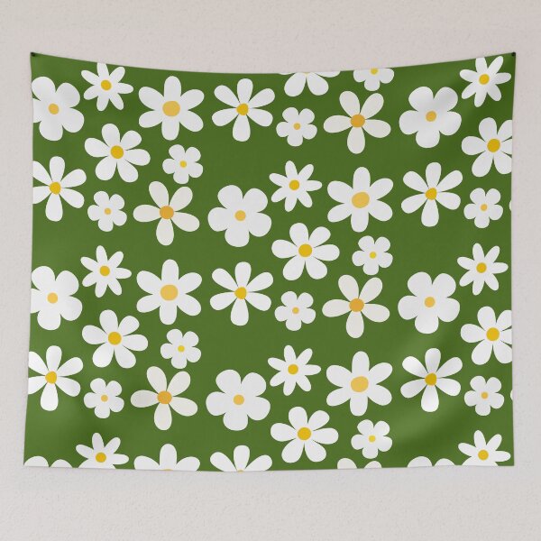 Item preview, Cute White Daisy Flower Pattern | Minimal Floral Spring Aesthetic designed and sold by Noble-Piece.