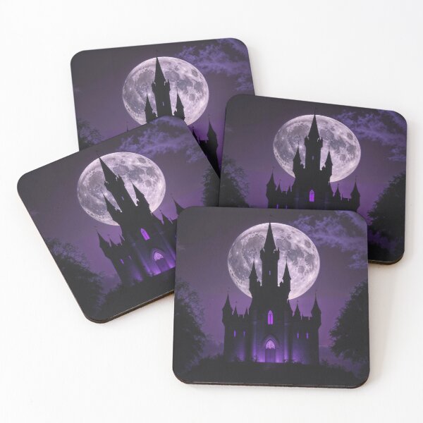 Item preview, Purple Fairytale Gothic Castle Full Moon designed and sold by AEVORI.