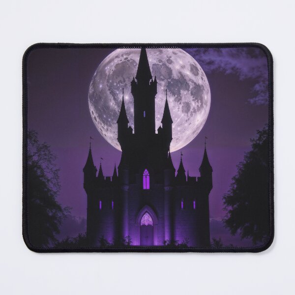 Item preview, Purple Fairytale Gothic Castle Full Moon designed and sold by AEVORI.