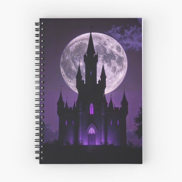 Item preview, Purple Fairytale Gothic Castle Full Moon designed and sold by AEVORI.