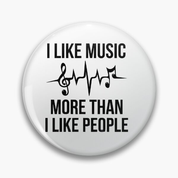 Item preview, I Like Music More Than I Like People Heartbeat Pulse designed and sold by EchoWear-10M.