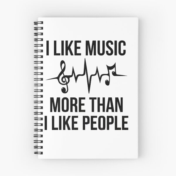 Item preview, I Like Music More Than I Like People Heartbeat Pulse designed and sold by EchoWear-10M.