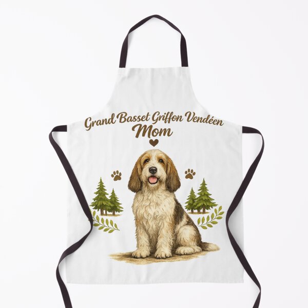 Item preview, Grand Basset Griffon Vendéen Mom Cute Dog Lover Vintage Watercolor Design designed and sold by FurAndFlaireg.