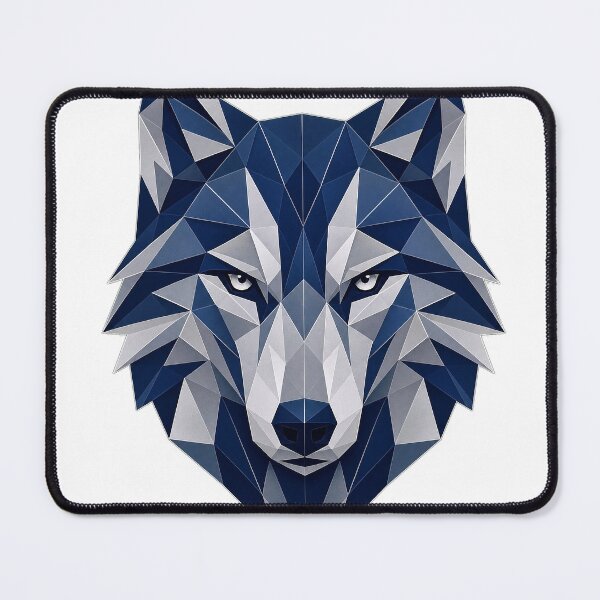 Item preview, Silver Wolf - Geometric Modern Animal designed and sold by Ahmed Nedji.