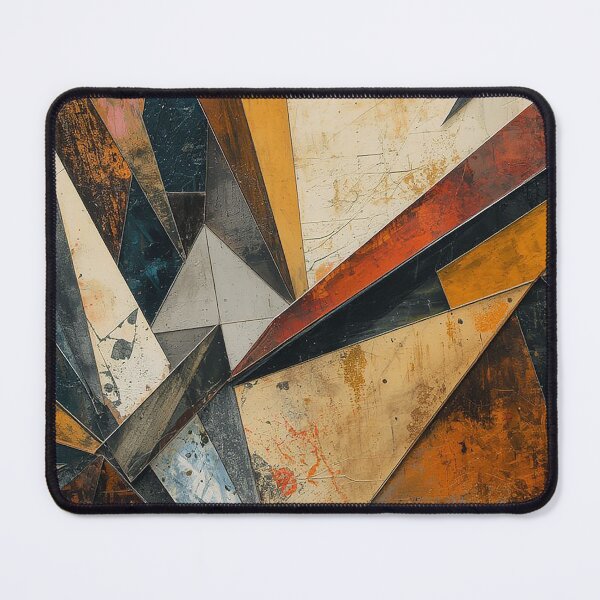 Item preview, Industrial Geometry Fusion – Modern Abstract Geometric Surface designed and sold by Habatour Creations Exclusive Digital Art Products.