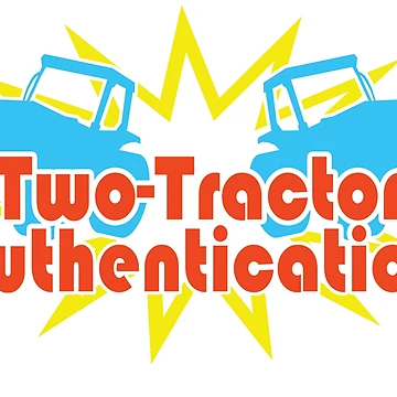 Artwork thumbnail, Two-Tractor Authentication (RBY) by ItBearlyFits