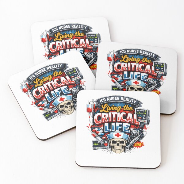 Item preview, Living the Critical Life ICU Nurse Reality  designed and sold by DPBTees70.