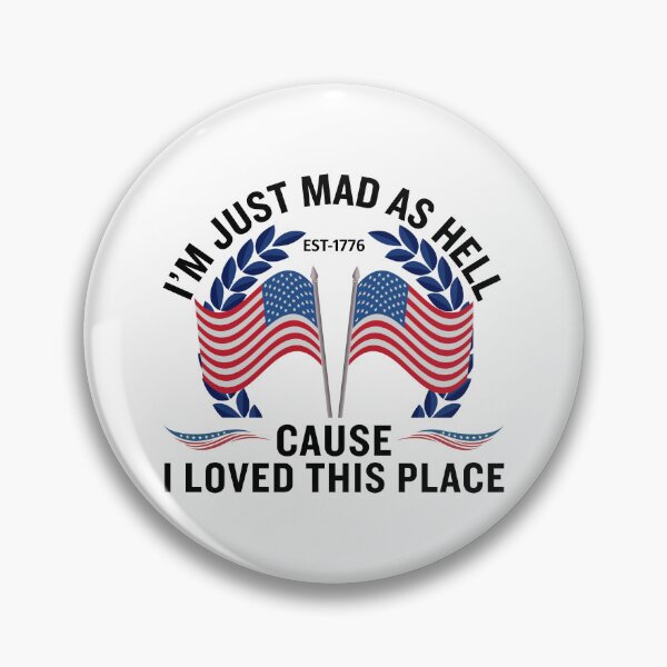 Item preview, I'm Just Mad As Hell Est 1776 Vintage Patriotic USA Flag Shirt for Freedom Lovers designed and sold by Teetreasure2.