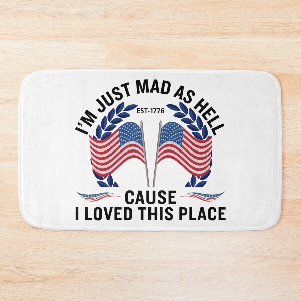 Item preview, I'm Just Mad As Hell Est 1776 Vintage Patriotic USA Flag Shirt for Freedom Lovers designed and sold by Teetreasure2.