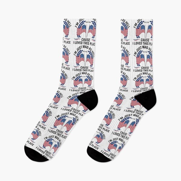 Item preview, I'm Just Mad As Hell Est 1776 Vintage Patriotic USA Flag Shirt for Freedom Lovers designed and sold by Teetreasure2.
