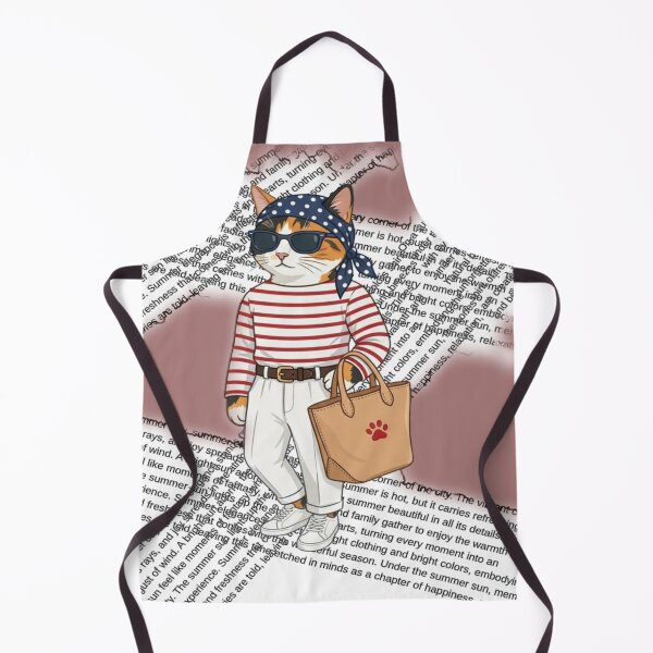 Item preview, Cool Tabby Cat Summer Fashion Striped Shirt Beach Holiday designed and sold by hoodiehood.