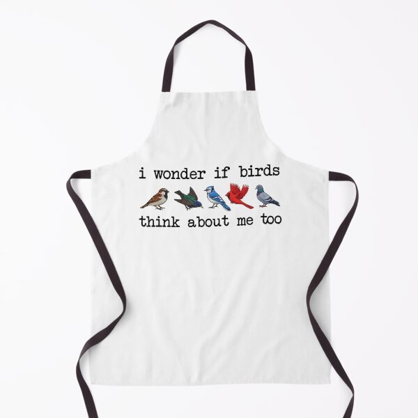 Item preview, I Wonder If Birds Think About Me Too, Funny Bird Watching designed and sold by CloudyPress.