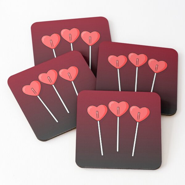 Item preview, Heart-Shaped Lollipops designed and sold by Krameri Creations.