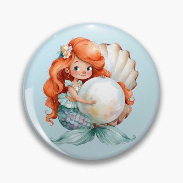 Item preview, Cute Mermaid Sticker | Watercolor Mermaid Illustration | Ocean Fantasy designed and sold by toriodesigns.