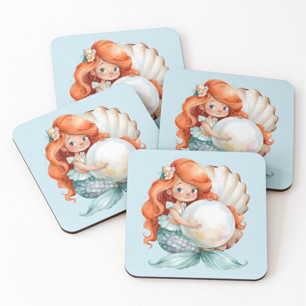 Item preview, Cute Mermaid Sticker | Watercolor Mermaid Illustration | Ocean Fantasy designed and sold by toriodesigns.
