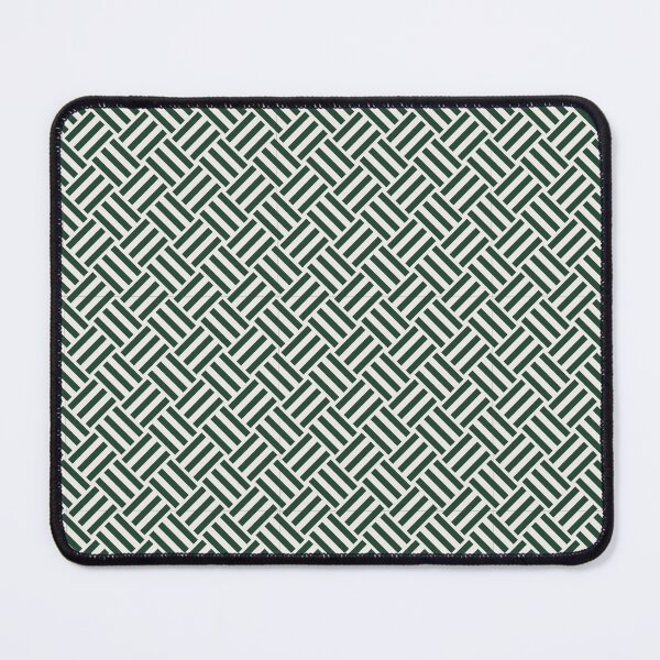 Item preview, Cream and Green basket weave designed and sold by pattern-archive.