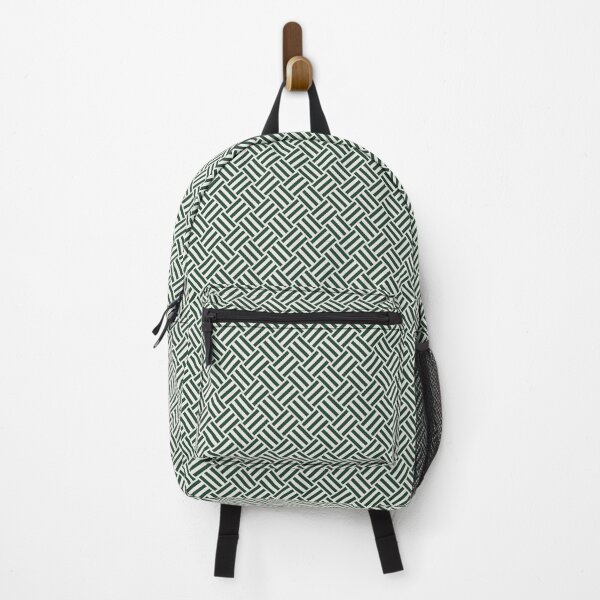 Item preview, Cream and Green basket weave designed and sold by pattern-archive.