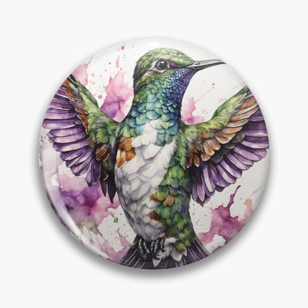 Item preview, Hummingbird Watercolor Painting designed and sold by RawNaturePrints.