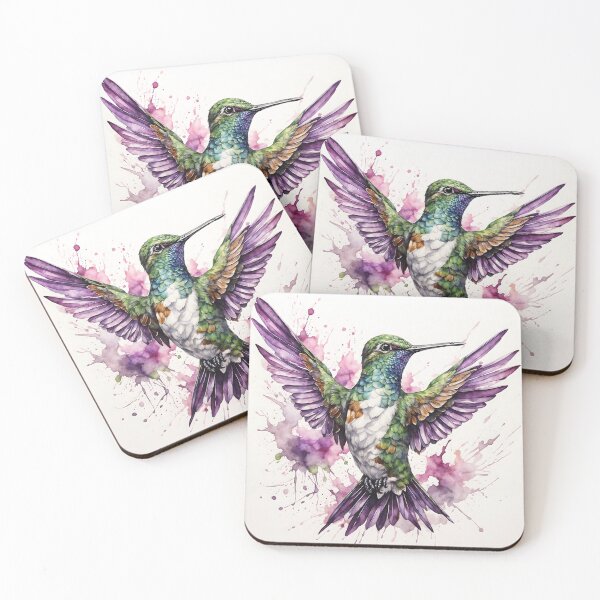 Item preview, Hummingbird Watercolor Painting designed and sold by RawNaturePrints.