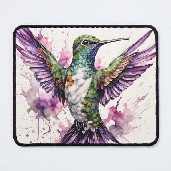 Item preview, Hummingbird Watercolor Painting designed and sold by RawNaturePrints.