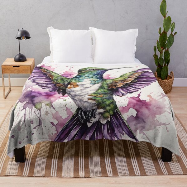 Item preview, Hummingbird Watercolor Painting designed and sold by RawNaturePrints.
