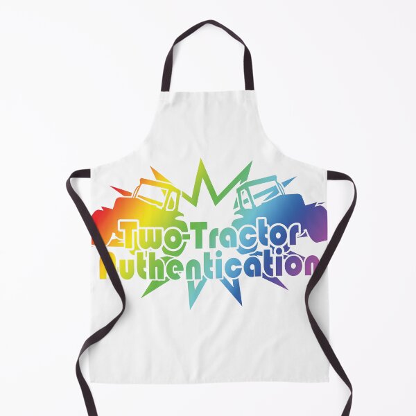 Item preview, Two-Tractor Authentication (Rainbow) designed and sold by ItBearlyFits.