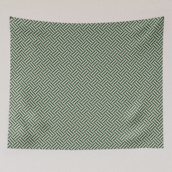 Item preview, Sand and Green basket weave designed and sold by pattern-archive.