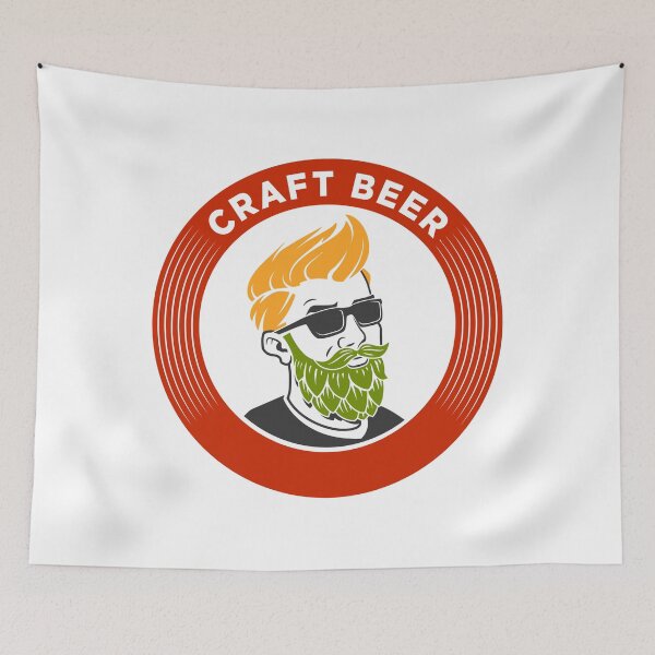 Item preview, Beer Real Ale Hipster Beard designed and sold by duncandesigns84.