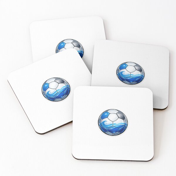 Item preview, Ocean Blue Soccer Ball Wave Panels designed and sold by Trionda_Shop.