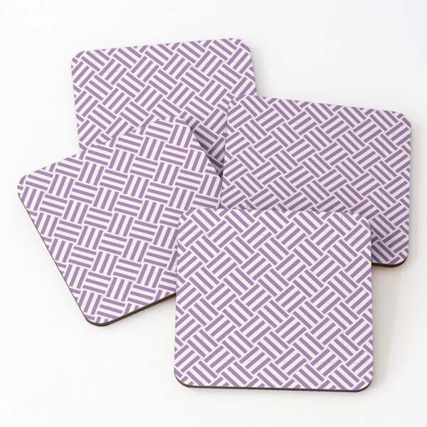 Item preview, Cream and Purple basket weave designed and sold by pattern-archive.