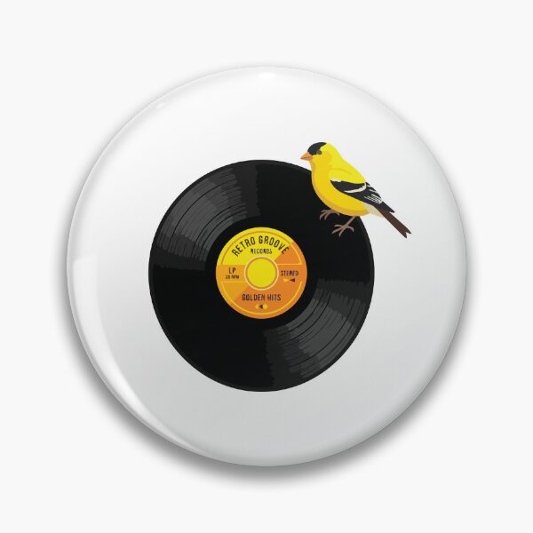 Item preview, American Goldfinch Retro Vinyl Record Vintage Music designed and sold by ArcApparel2020.