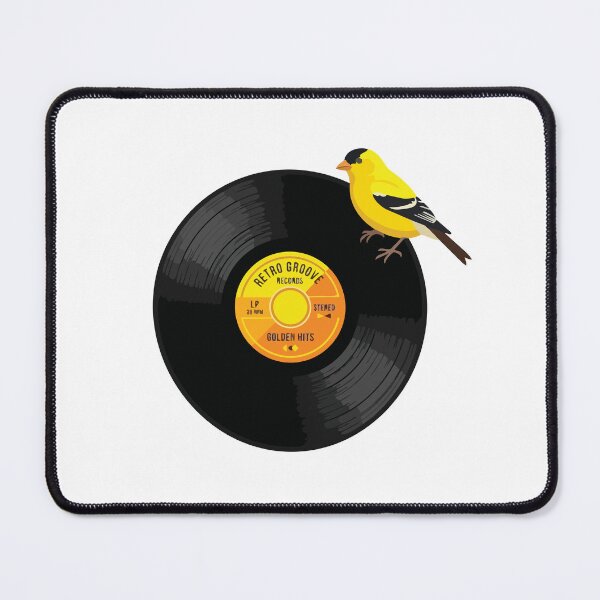 Item preview, American Goldfinch Retro Vinyl Record Vintage Music designed and sold by ArcApparel2020.