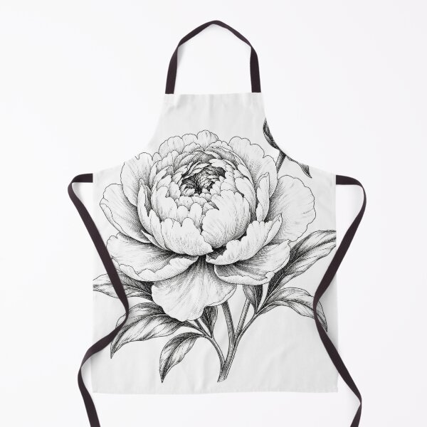 Item preview, Ink Peony - Delicate Botanical Art designed and sold by Ahmed Nedji.