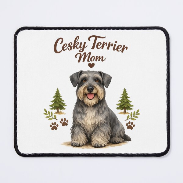 Item preview, Cesky Terrier Mom Cute Cesky Terrier Dog Lover Vintage Watercolor Design designed and sold by FurAndFlaireg.