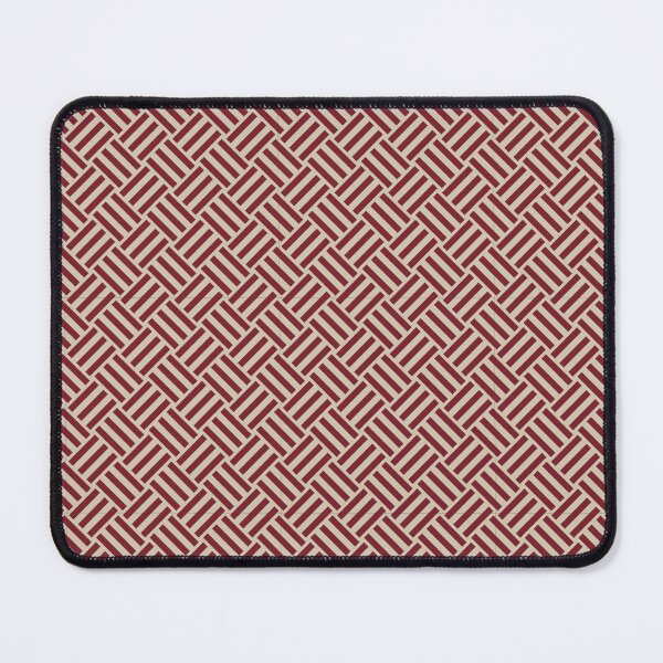 Item preview, Beige and Red basket weave designed and sold by pattern-archive.