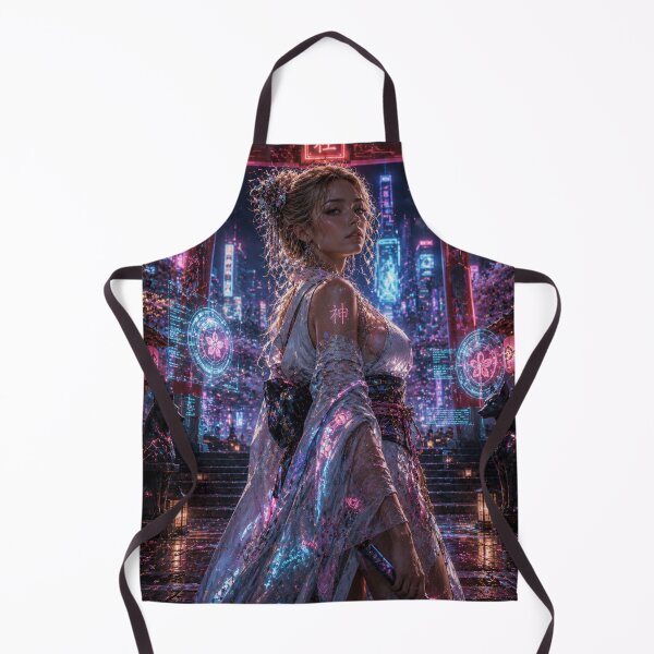 Item preview, Neon Shrine Maiden designed and sold by Pond21.