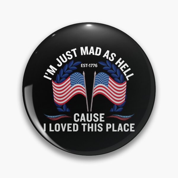 Item preview, I'm Just Mad As Hell Est 1776 Vintage Patriotic USA Flag Shirt for Freedom Lovers designed and sold by Teetreasure2.