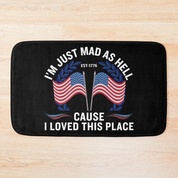 Item preview, I'm Just Mad As Hell Est 1776 Vintage Patriotic USA Flag Shirt for Freedom Lovers designed and sold by Teetreasure2.