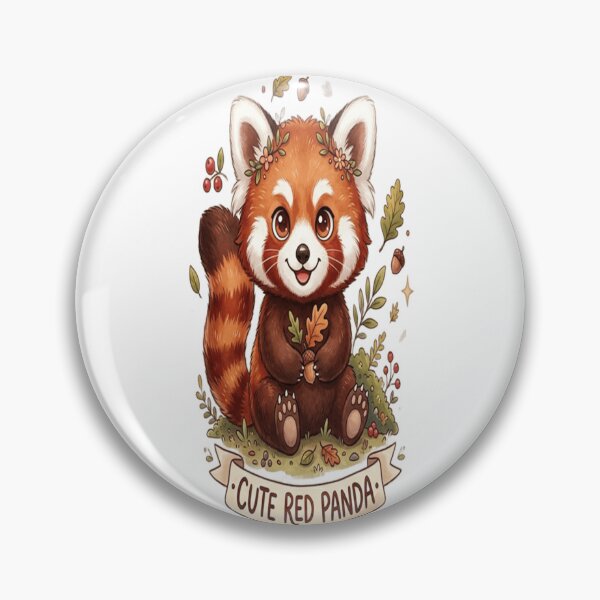 Item preview, Cozy Red Panda - Cute Autumn Forest Vibes designed and sold by AanviPatel.