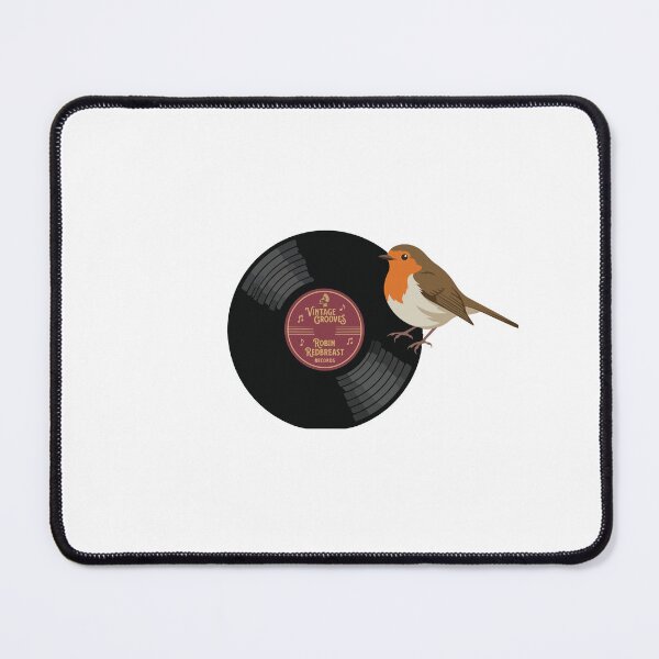Item preview, European Robin Classic Vinyl Record Retro Audio designed and sold by ArcApparel2020.