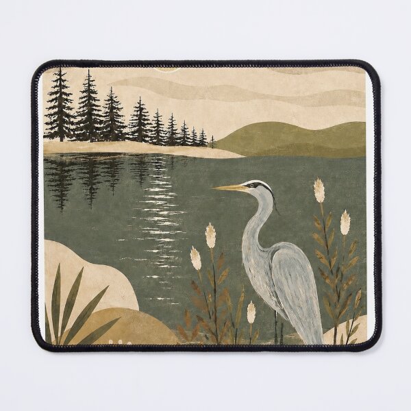 Item preview, Bohemian Heron designed and sold by MariaLouise-Art.
