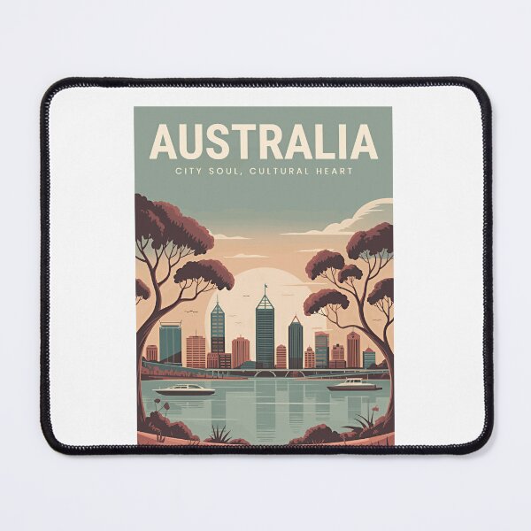 Item preview, Australia City Soul, Cultural Heart Australian Travel Destination Souvenir designed and sold by Simsimah26Parks.