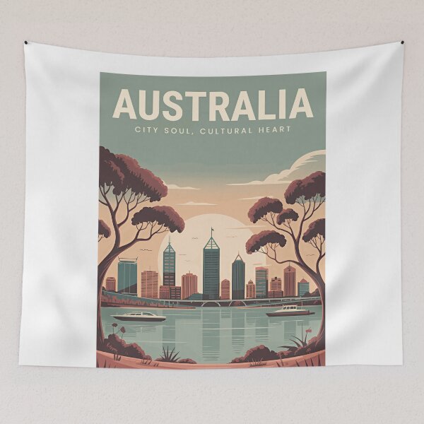 Item preview, Australia City Soul, Cultural Heart Australian Travel Destination Souvenir designed and sold by Simsimah26Parks.